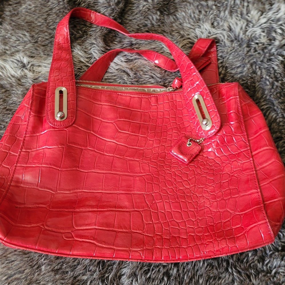 Liz Claiborne - faux croc over the shoulder bag/purse